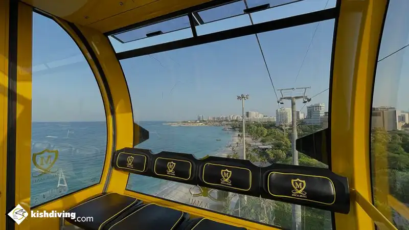 بررسی ظرفیت تله کابین کیش